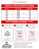 Tabella taglie camicie ETERNA: collo e circonferenza pancia