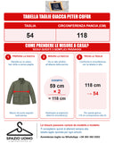Peter Cofox  giacca impermeabile modello Sariana  taglie forti uomo colore fango