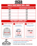 Jack & Jones maglioncino girocollo taglie forti uomo colore grigio scuro 12250588