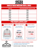 Jack & Jones maglione con collo doppia chiusura taglie forti uomo colore nero 12299331