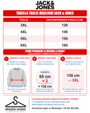 Jack & Jones maglione girocollo taglie forti uomo colore blu 12299070
