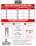 Jack & Jones pantalone tuta felpato con polsino  taglie forti uomo colore blu 12306165