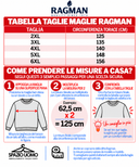 Tabella taglie maglie Ragman 742480: 2XL 125 cm, 3XL 135 cm, 4XL 140 cm, 5XL 148 cm, 6XL 156 cm