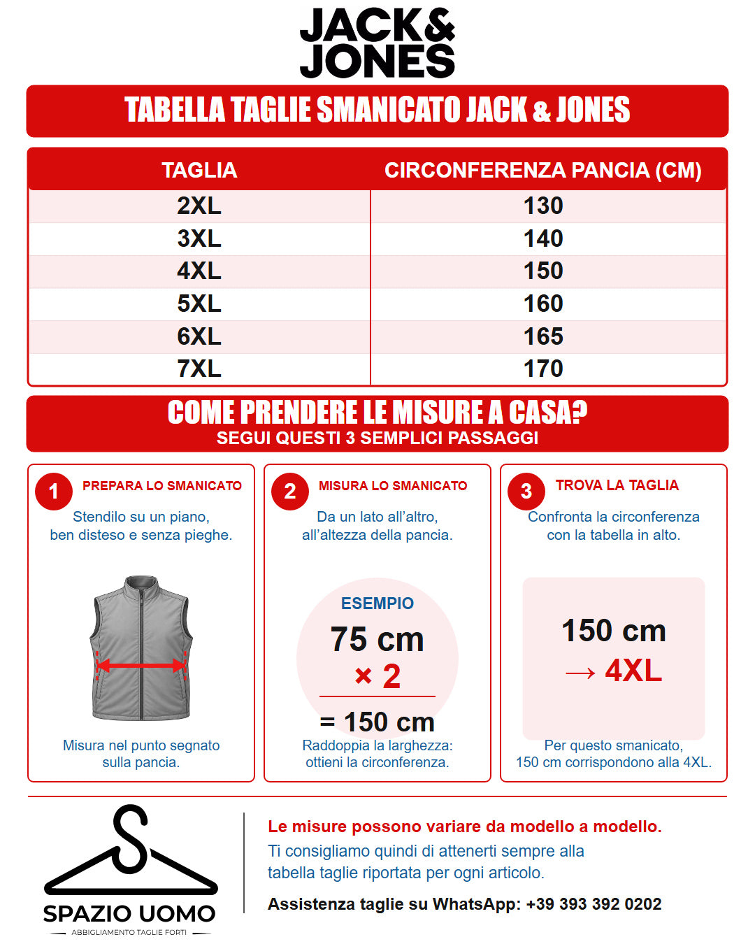 Guida alle taglie
