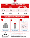 Maxfort Easy tuta cotone felpato taglie forti uomo colore nero E2114999