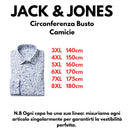 Jack & Jones camicia  manica lunga taglie forti uomo colore fantasia azzurro 12275361