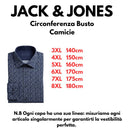 Jack & Jones camicia  manica lunga taglie forti uomo colore fantasia blu 12275361
