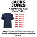 Jack & Jones maglia mezza manica taglie forti uomo colore blu navy 12184987