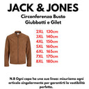 Jack & Jones bomber scamosciato taglie forti uomo colore cognac 12264104