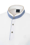 Bugatti polo coreana taglie forti uomo colore bianco 75003C/10