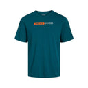 Jack & Jones maglia mezza manica taglie forti uomo colore petrolio 12243630