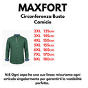 Maxfort camicia manica lunga misto lino taglie forti uomo colore verde Pisticci 550