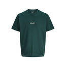 Jack & Jones maglia mezza manica taglie forti uomo colore verde scuro 12279591