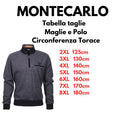 Montecarlo maglione mezza zip  taglie forti uomo colore fantasia blu 36395/750
