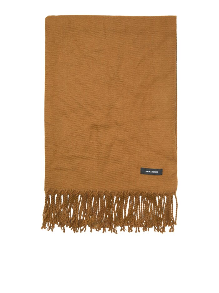 Jack & Jones sciarpa con frange colore cammello 12140332 - immagine 1