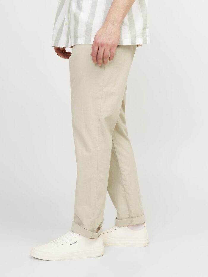 Jack & Jones pantaloni taglie forti uomo colore beige 12235773 - immagine 4