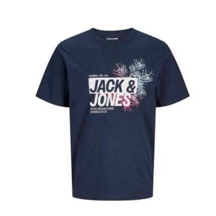 Jack & Jones t-shirt  mezza manica taglie forti uomo colore blu 12275771