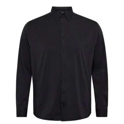 North 56°4 camicia  manica lunga  taglie forti uomo colore nero 43135