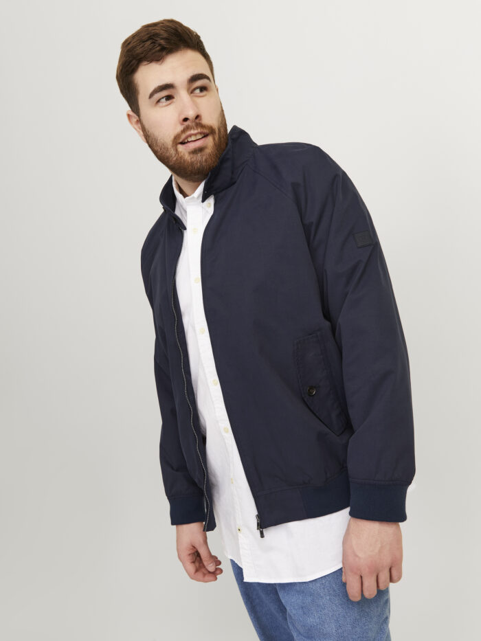 Jack & Jones bomber  taglie forti uomo colore blu navy 12259488 - immagine 4