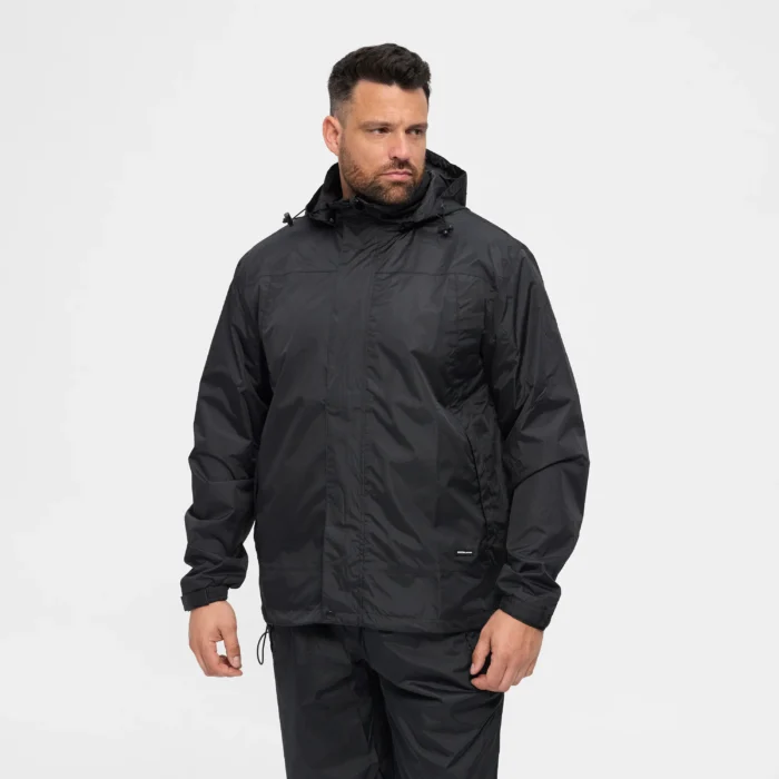 North56°4 k-way taglie forti uomo colore nero 99212/0099 - immagine 2